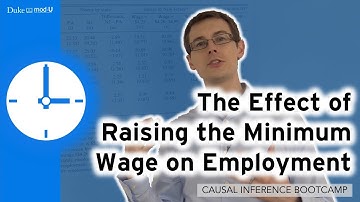 The Effect of Raising the Minimum Wage on Employment : Causal Inference Bootcamp