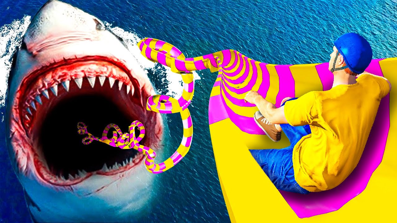 Jeffy Slides Down The Most DANGEROUS WATERSLIDES in GTA 5!