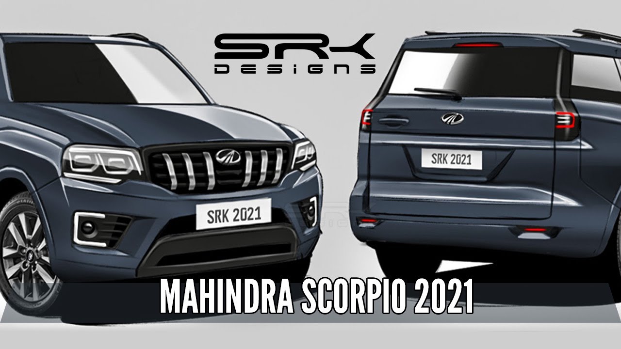 Next Generation Mahindra Scorpio 2021 Photoshop Car Rendering Srk Designs Youtube