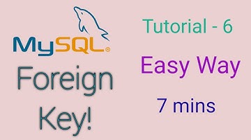 MySQL Tutorial for Beginners - 6 - What is Foreign key and how to create it including IMP concepts