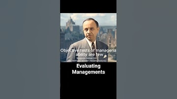 Evaluating Managements. Benjamin Graham. The Intelligent Investor. Warren Buffett. Value Investing.