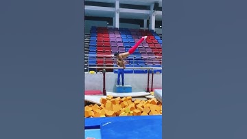 working on dismount || parallel bars #shorts