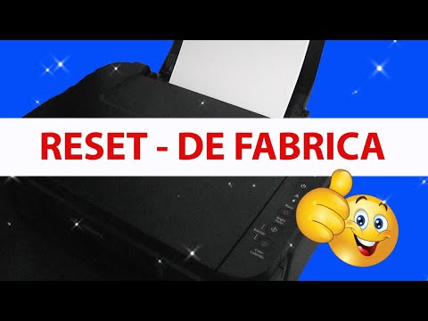 Poner de fabrica o resetear la impresora Canon G2100, G3100, G4100 - Sin programas 2021