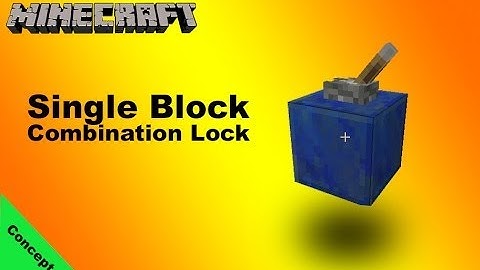 Single Block Combination Lock with testforblock in Minecraft 1.7