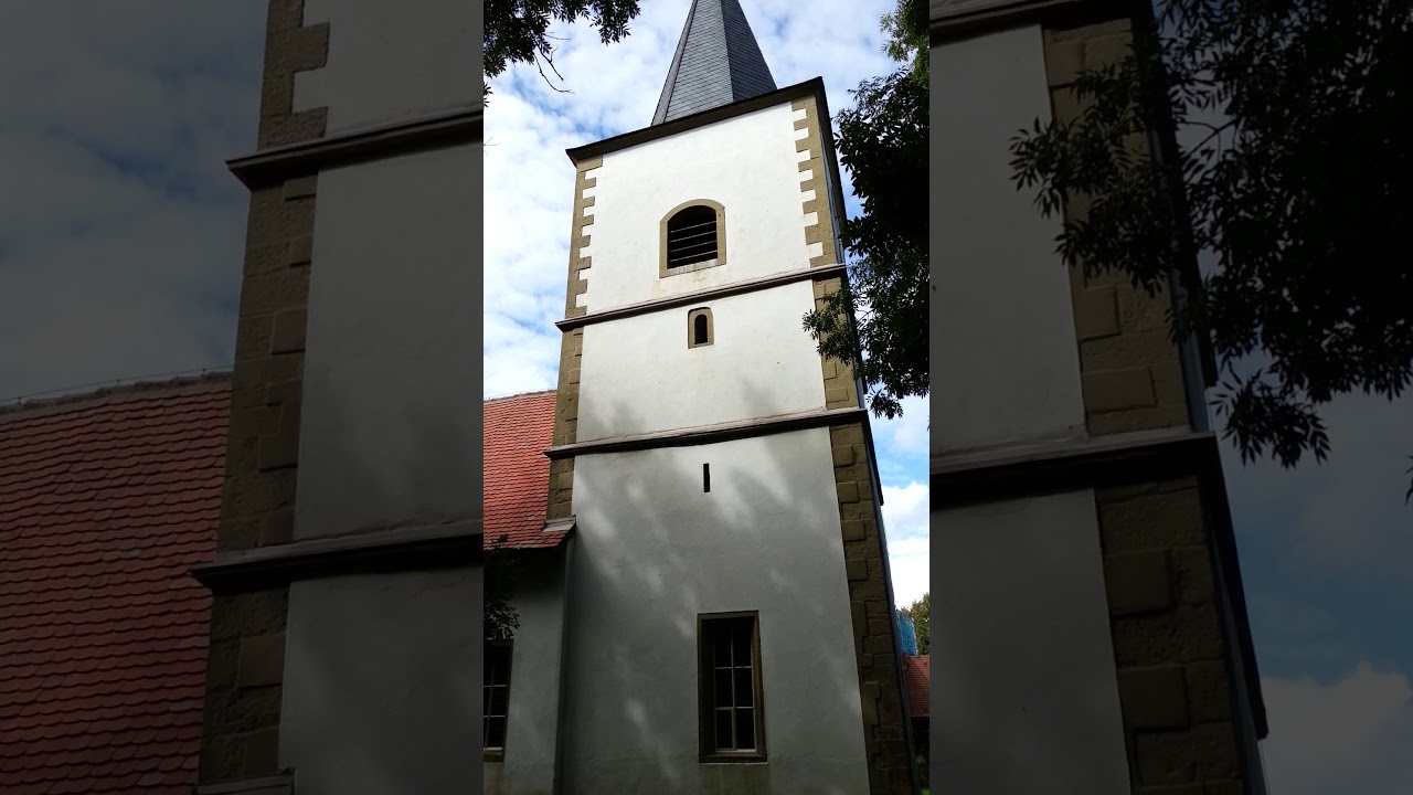 Einzelläuten und Plenum der Kirche Sankt Jakobus und Sankt Nikolaus in Gollachostheim.  Ldkr. NEA