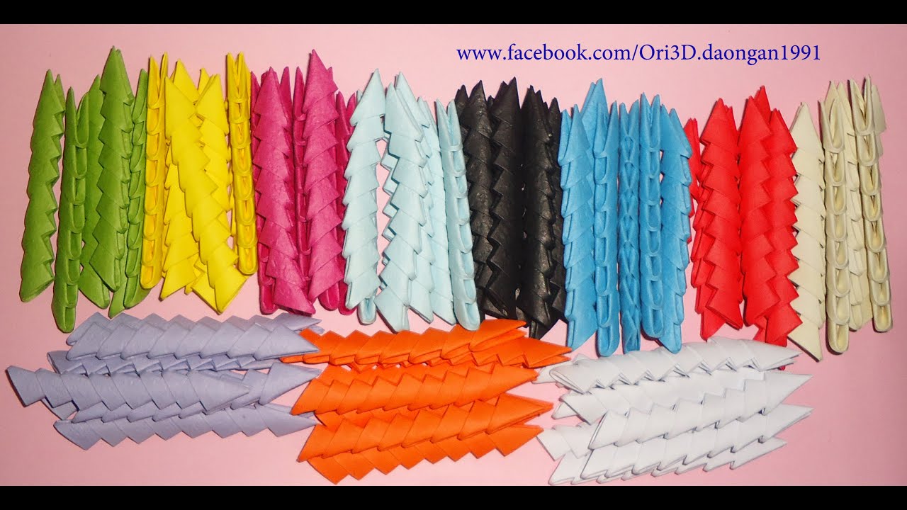 Hướng dẫn gấp miếng ghép Origami 3D chi tiết (How to make module ...