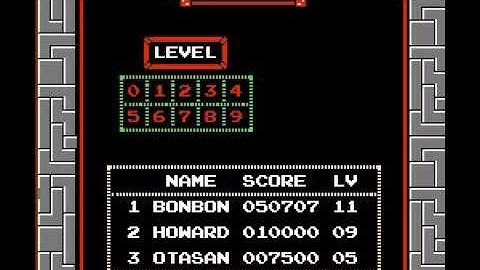 Tetris Nintendo NES Enable A TYPE Height In Game and A TYPE Display Piece Game Genie code