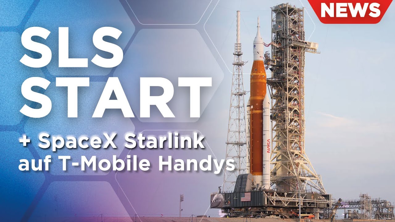 News: NASA Artemis 1 Mondflug Startablauf Elon Musk mit T-Mobile SpaceX Starlink Internet auf Handys