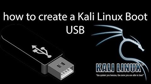 Craete Bootable USb Drive for Windows 7810 and Kali linux by universal usb installer
