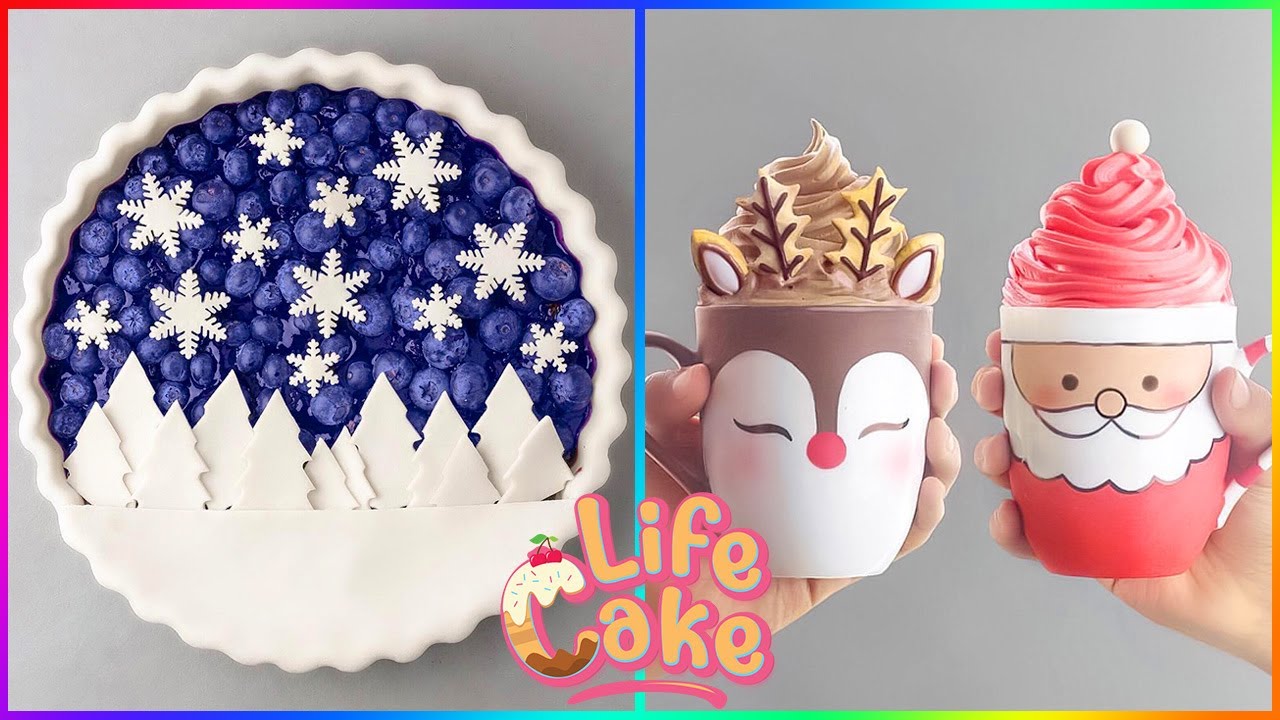Simple Christmas Cake Decorating 🎅🏻🎄 Amazing Holiday Cake Decorating