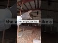 Dropping a 1 Ton Counterweight #construction #carpentry #building