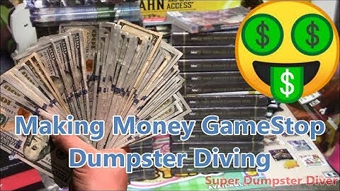 How to make Money $$$ GameStop Dumpster Diving #dumpsterdiving