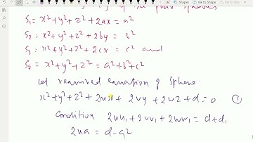 Analytical Solid Geometry: - ( Equation of Sphere which cuts orthogonally with four Spheres ) - 94.