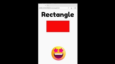 rectangle shape in CSS🤩 (Hindi) | HTML | CSS #shorts #youtube #html #css #rectangle #viral