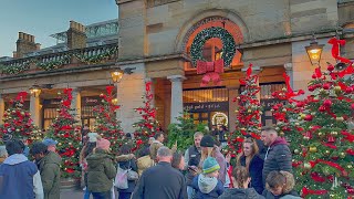 London Christmas Walk - 2023 | Mayfair Street to Big Ben | Central London Christmas Market - 4K HDR