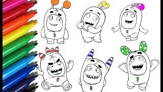 Coloring Pages  ODDBODS How to paint with Watercolor Markers - Color Toys for Kids