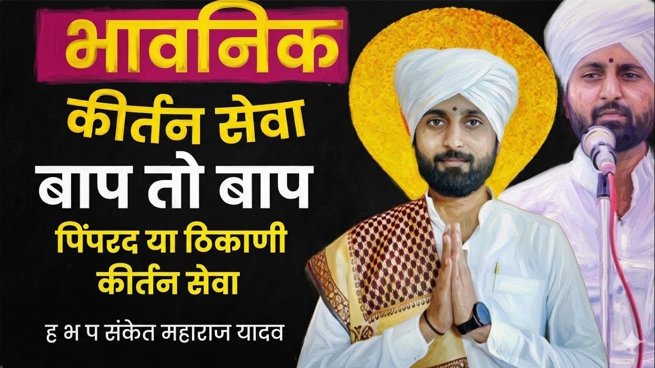 भावनिक किर्तन सेवा!! पिंपरद या ठिकाणी!! बाप तो बापच असतो ह भ प संकेत महाराज यादव यांची कीर्तन सेवा 