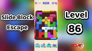 Slide Block Escape Level 86 Walkthrough 🧩 | Go Answer