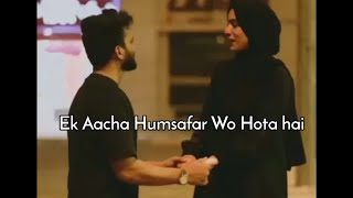 Ek Aacha Humsafar 🥰 || Urdu quotes || Urdu poetry || Deep Lines || Silent girl miss affy