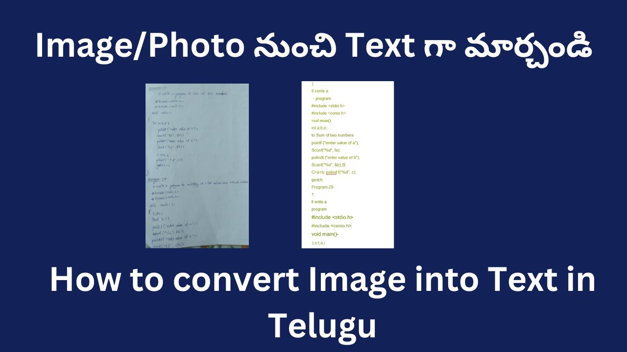how-to-convert-image-to-text-in-telugu-how-to-convert-photo-to
