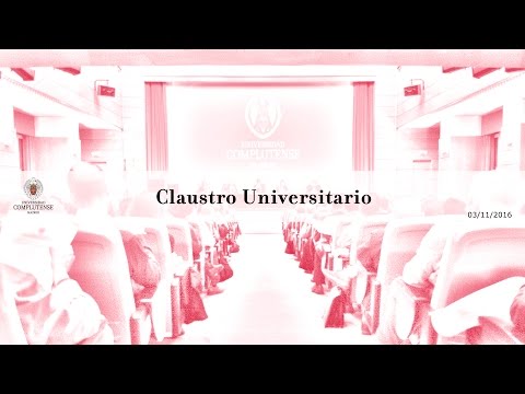 Claustro Universitario UCM.   3-11-2016