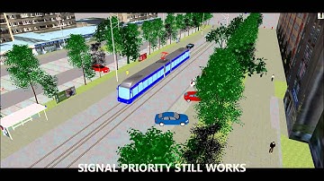 Tram priority in VISSIM