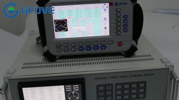three phase standard reference meter with portable programmable voltage and current source