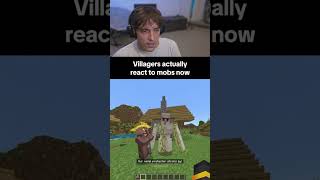 villagers react to mobs