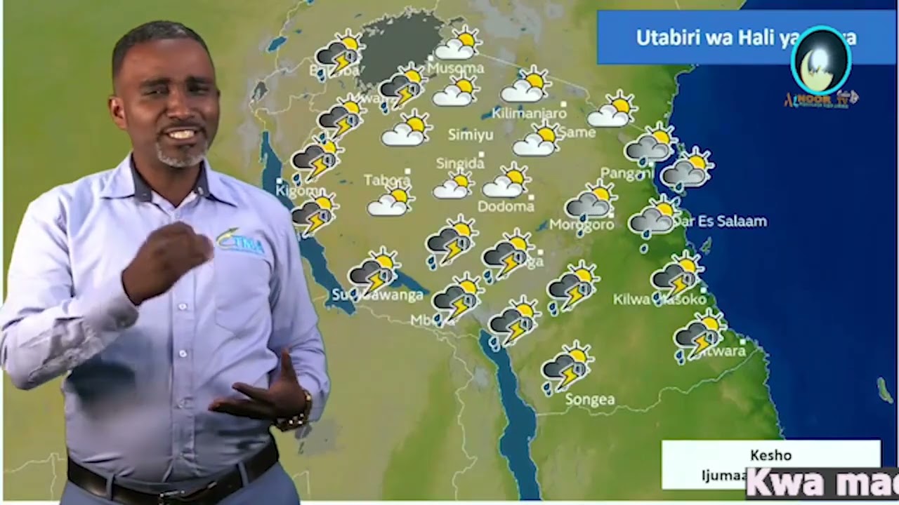 FUATILIA UTABIRI WA HALI YA HEWA KWA SAA 24 ZIJAZO UKIANZIA SAA 3:00 USIKU.