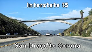 Interstate 15 North - San Diego to Corona (Riverside) - California - 2020/03/06