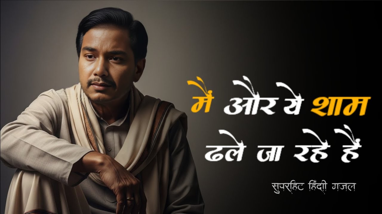 मैं और ये शाम ढले जा रहे हैं || Superhit Hindi Ghazal || Hindi Old Ghazal || Dard Bhari Hindi Ghazal