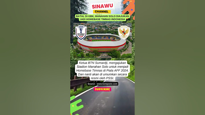 Stadion ManahanSudah Diajukan jadi homebase timnas di AFF 2024 #shorts #timnasindonesia #aff2024