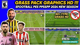 Keren! eFootball™ 2023 PPSSPP Grass Pack HD!! Makin betah buat main cok!!! Commentary Peter Drury