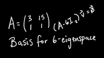 Eigenvectors of 2x2 Matrix and Basis for Eigenspaces: Eigenstuff (4/4) [Passing Linear Algebra]