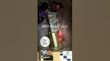 RFID Based door lock  system using arduino..