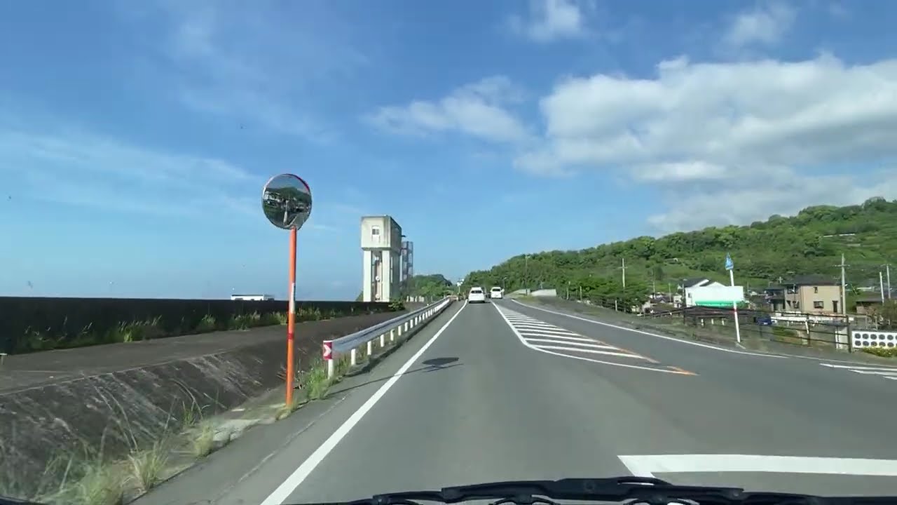 熊本県宇城市松橋町から　宇城市三角町みすみIC