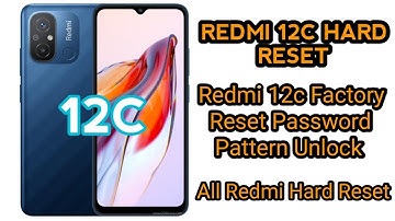 Redmi 12c Hard Reset || Redmi 22120rn86g Unlock Pattern || Factory Reset Redmi 12C