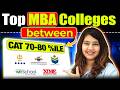 😰 CAT Percentile 70-80? Here are Top MBA Colleges YOU MUST TARGET! #MBA #MBAJobs #CAT