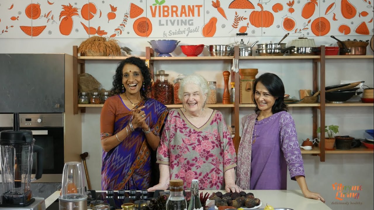 Vegan Lasagna like you never knew!!! Sridevi Jasti with Amala Akkineni & her mother Meitim Connolly.