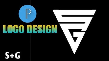 Monogram Logo Design Triangle || S G Logo Design Pixellab Tutorial