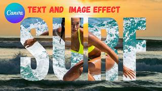 IMAGE AND TEXT EFFECT ON CANVA