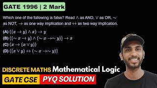 GATE CSE 1996 Discrete Maths Which one of the following is false- Read and as AND, or as OR, as NOT,
