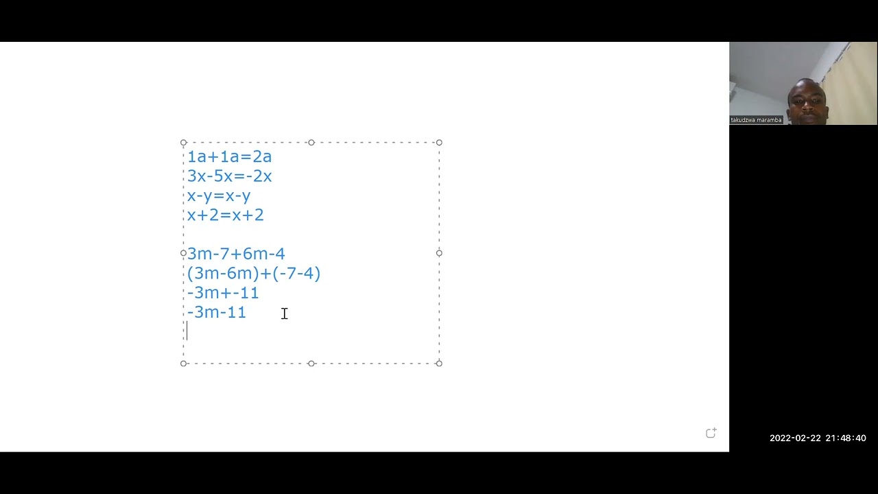 algebra demo lesson - YouTube