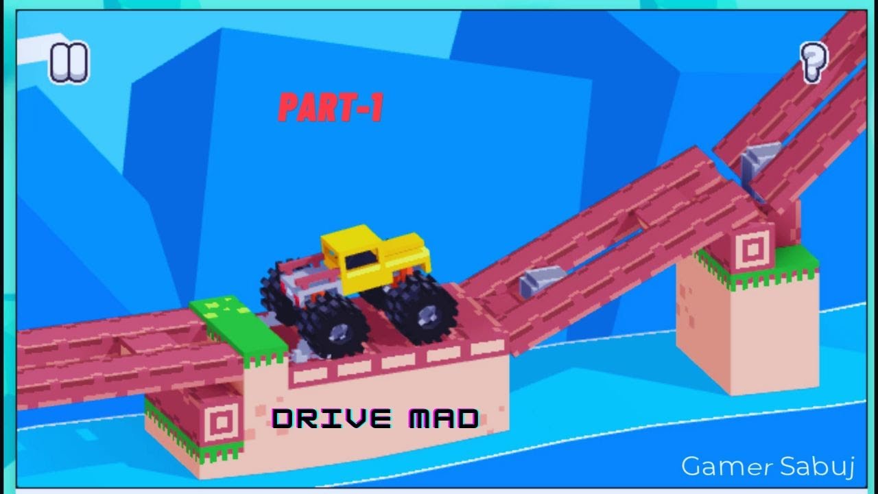 Drive Mad Game at Poki Car Games by Martin Magni Walkthrough Gameplay