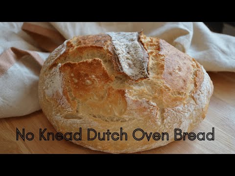 No knead dutch oven bread – Cooking With Emily