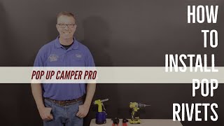 Removing and replacing pop rivets