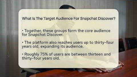 What Is The Target Audience For Snapchat Discover? - Everyday-Networking