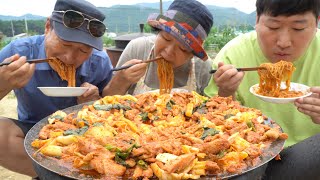 맛과 향이 더 업그레이드 된 "춘천바른닭갈비(Spicy Stir-fried Chicken)" 요리&먹방!! - Mukbang eating show