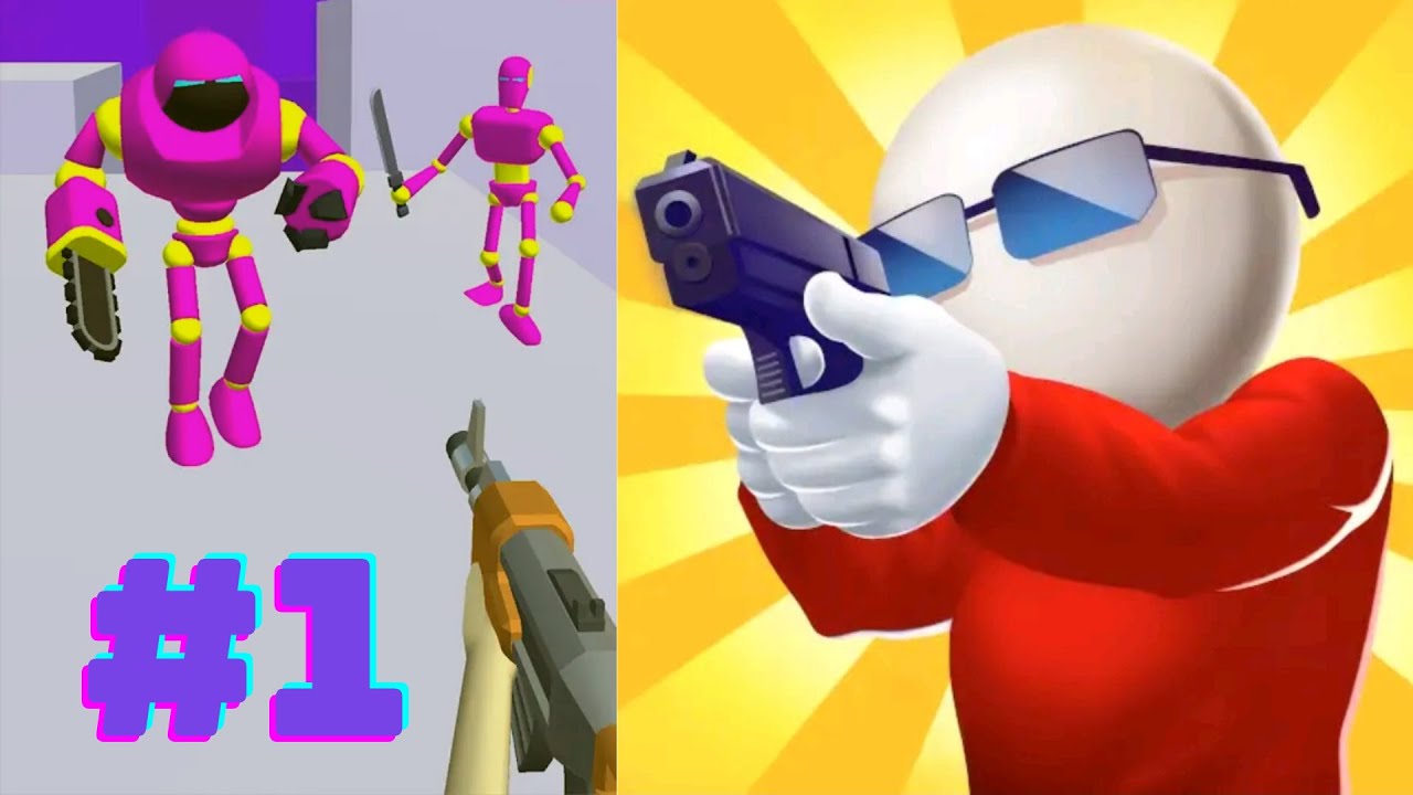 Gun Master 3D: Shoot 'Em Down Gameplay Part 1| All Levels 1-20 (Android, İos)