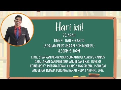 Sejarah- Soalan Percubaan SPM Negeri Perak & Terengganu